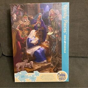 HOLY NIGHT 350 Piece Sealed Cobble Hill Family Pieces Jigsaw Puzzle 19x26